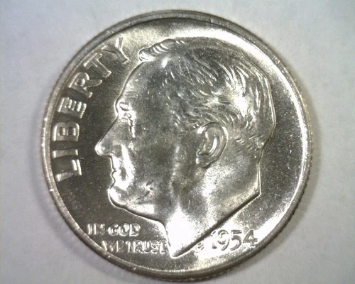 1954-S ROOSEVELT DIME CHOICE UNCIRCULATED CH. UNC NICE ORIGINAL COIN FAST SHIP