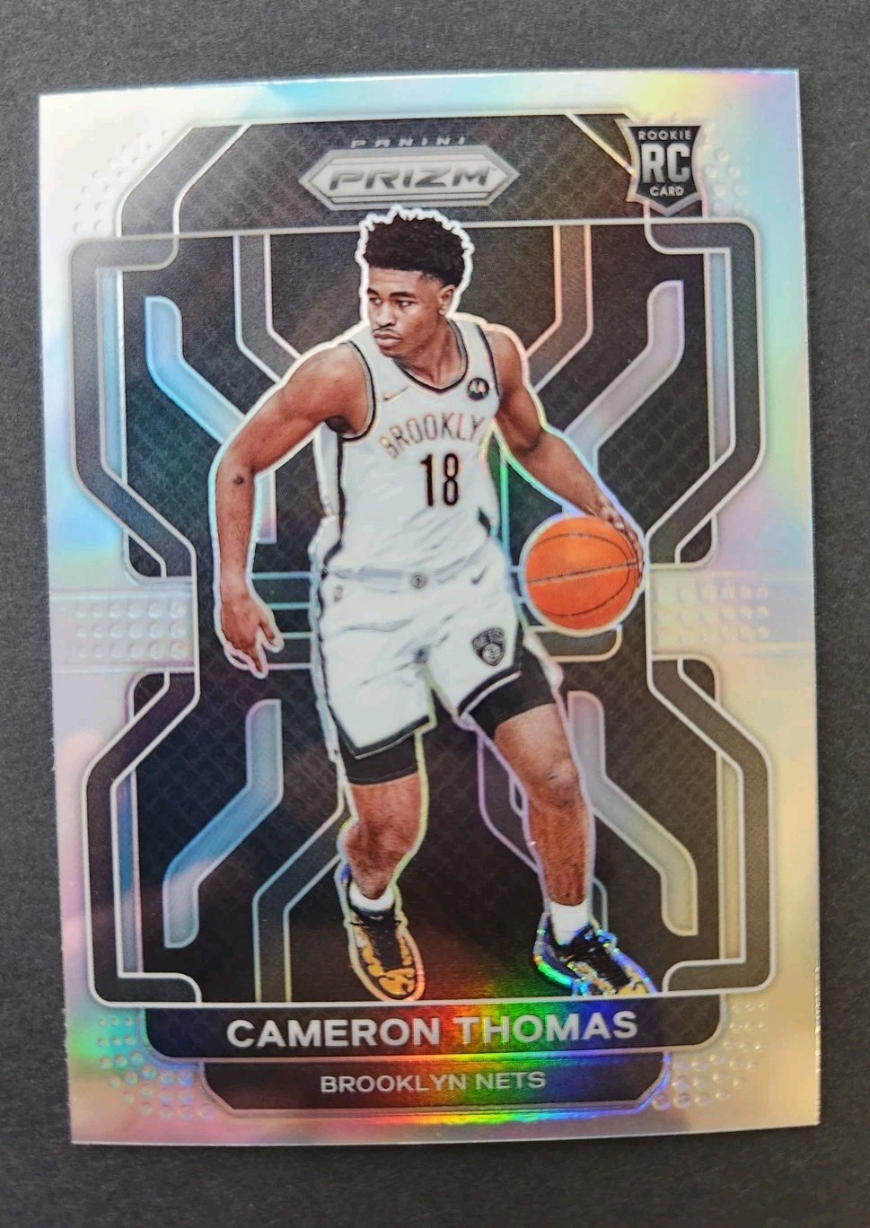 2021-22 Prizm Cameron Thomas RC Silver Rookie #297 Nets