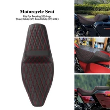 Driver Passenger Seat Red Stitching For Harley 2024-2025 Road Street Glide FLTRX