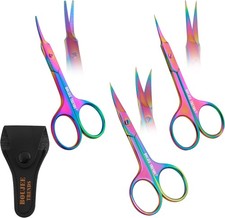 Nail Scissors, Toenail Eyebrow Mustache Facial Nose Ear Hair Grooming...