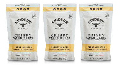 Kinder's Crispy Panko Blend Parmesan Herb 3 Pack