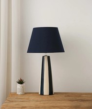 Sola Green Blue Black Stripe Ceramic Table Lamp