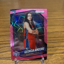 2025 Panini Prizm WNBA Georgia Amoore RC Pink Velocity Prizm /79 Rookie Mystics