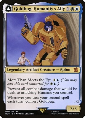 Goldbug, Humanity's Ally // Goldbug, Scrappy Scout NonFoil Transformers 11 NM