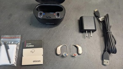 Oticon Intent 2 MiniRITE R 48 Channels Chromebeige Bluetooth App MFI +Charger