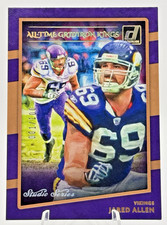Jared Allen 2020 Panini Donruss All-Time Gridiron Kings #ATGK-JA Canvas 001/100