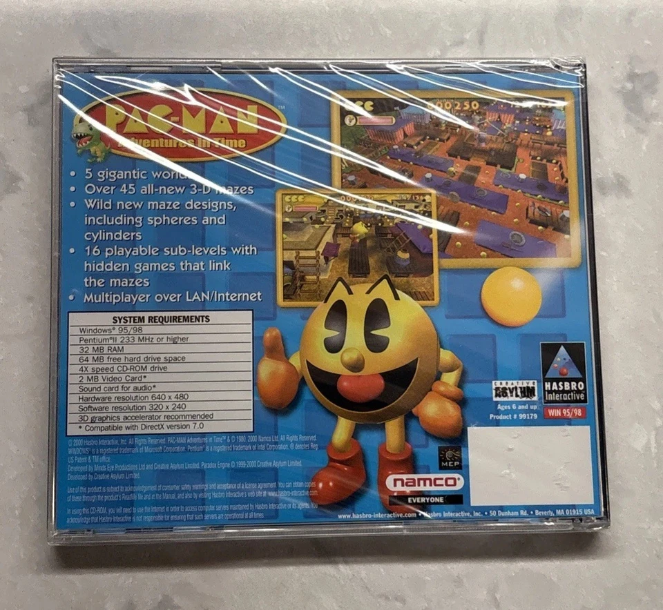 Pac-Man: Adventures in Time (PC CD-ROM, 2000)NEW SEALED - Image 3 of 4