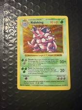 1999 Pokemon Base Set Shadowless Nidoking Holo 11/102 - WOTC LP