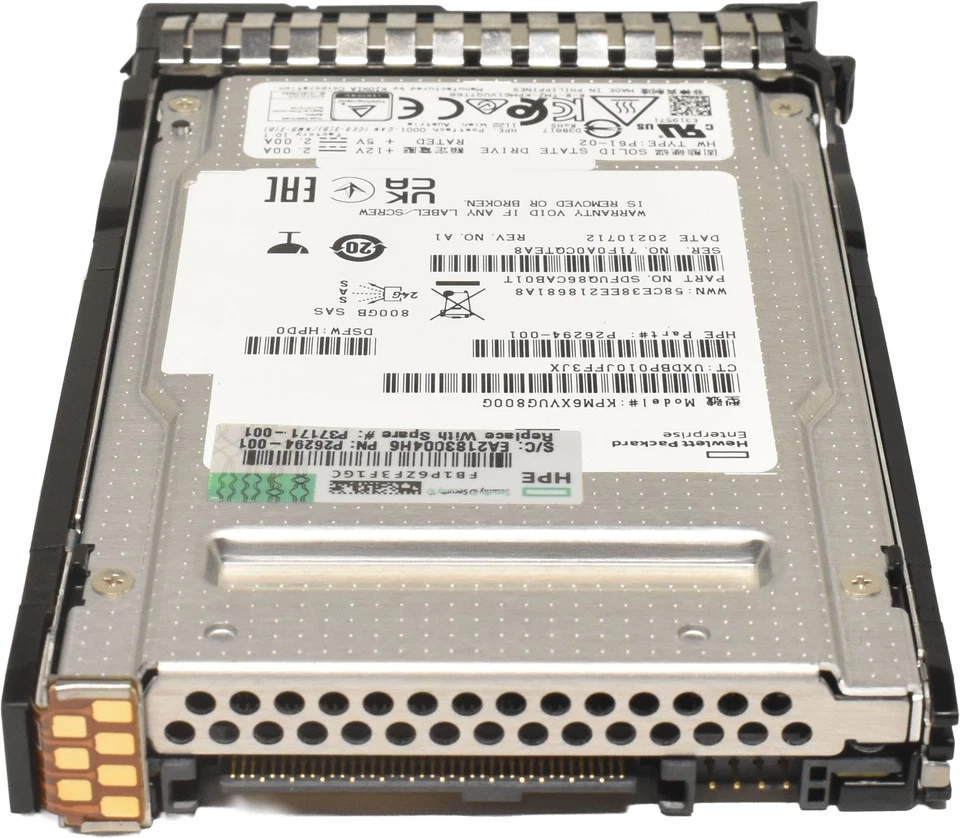 HP 800GB KPM6XVUG800G 2.5" 24G SAS SSD P37171-001 P26294-001 - Bild 4 von 4