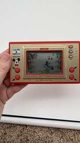 80s Vintage Nintendo Game & Watch Mickey Mouse Handheld Wide screen WORKS