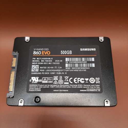 Samsung 860 EVO 500GB 2,5" SATA SSD für PS4 PS3 Laptop PC SMART GUT getestet