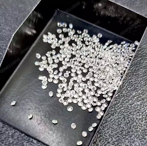 Certified 1.1 mm Round Cut CVD Diamond J Color VVS2 Clarity 15 Pcs Lot - Picture 3 of 8