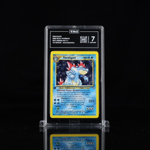 Feraligatr (1st Edition) graded TAG 7 for sale on eBay