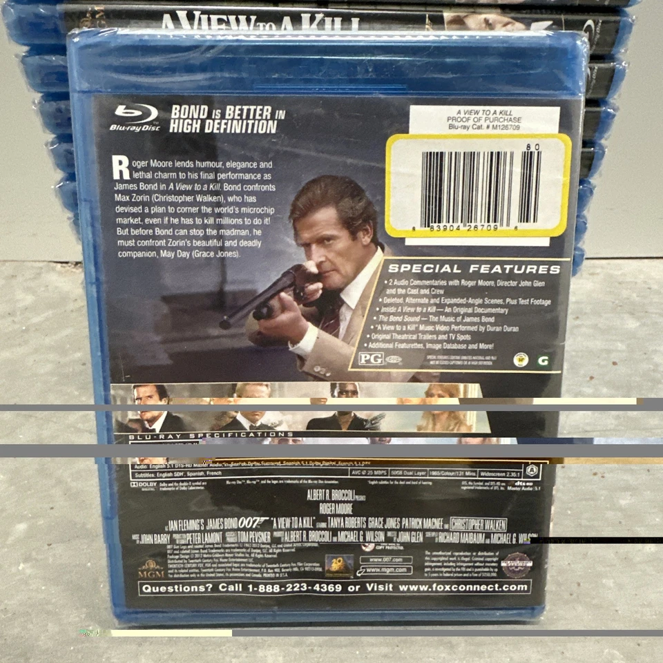New Sealed “A View to a Kill” Blu-ray 1985 Movie James Bond 007 - Image 2 of 3