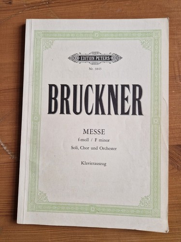 Bruckner Messe in F Minor Sheet Music for Choir & Orchestra