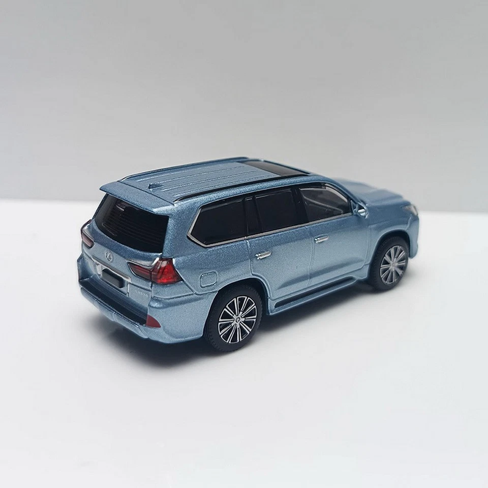 MASDI 1/64 比例 LEXUS LX570 SUV 蓝色压铸汽车模型玩具收藏礼物 — 第 4/4 张图片