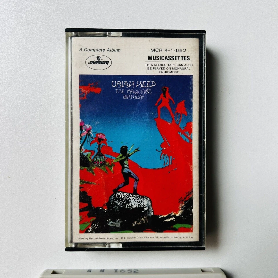 uriah heep magician’s birthday cassette paper label - Image 3 of 4