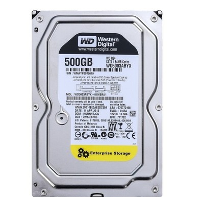 Western Digital WD5003ABYX RE4 64MB 500GB SATA 3.5'' Internal Hard Disk Drives