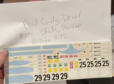 Fred Cady Decal #104 Shell Dunlop Porsche GTS Decal US Seller