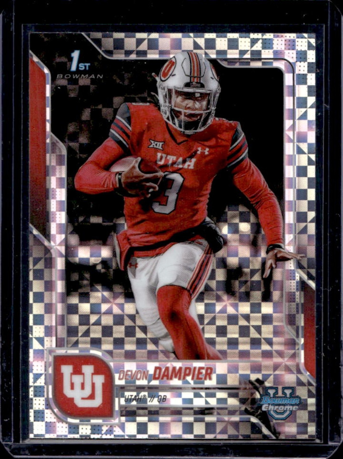 2025 Bowman Chrome U Devon Dampier Prospects X-Fractor #3 Utes