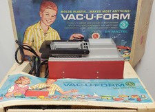 Mattel Vac-U-Form Molding Toy Set 1962 Working Machine Molds Instructions Box