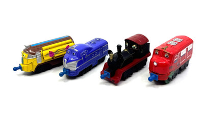 Chuggington Diecast Train Bundle x4 Harrison, Old Puffer Pete