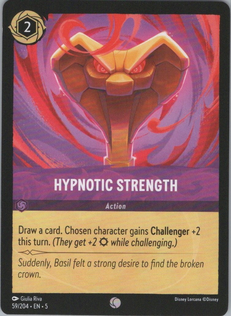 Lorcana Normal Hypnotic Strength Shimmering Skies 59/204 Common NM