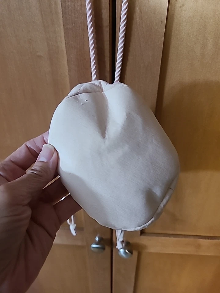 Express*Cordón* Bandolera* Bolso Cubo*Rosa Pálido*Acolchado*Correas*Seda*Y2K*NUEVO CON ETIQUETAS Foto 4 de 4