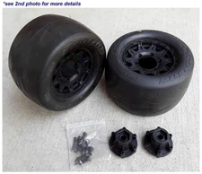 Pro-Line 10116-10 Prime 2.8 Mounted Raid Tire Black 6x30 1pr Fr/Rr Missing2xHUBS