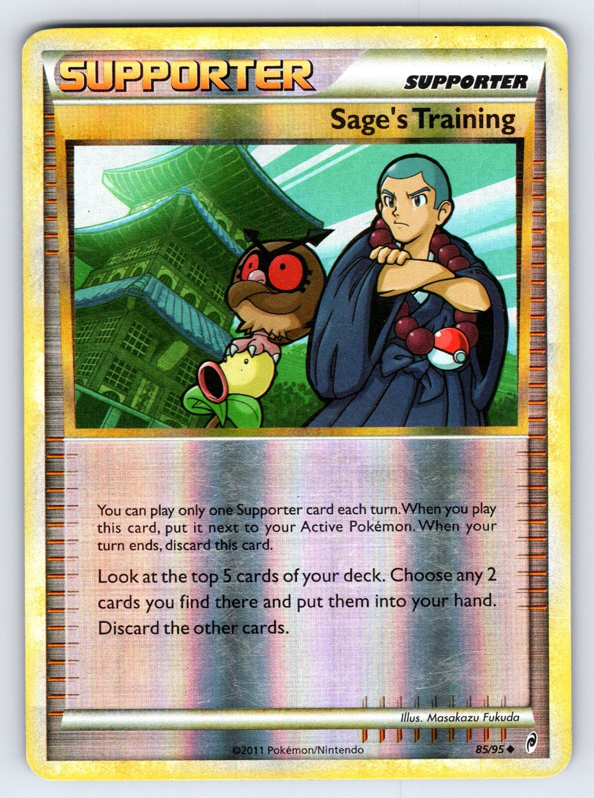 Sage's Training 85/95 Call of Legends Pokemon Card Reverse Holo Trainer - Lp/Mp