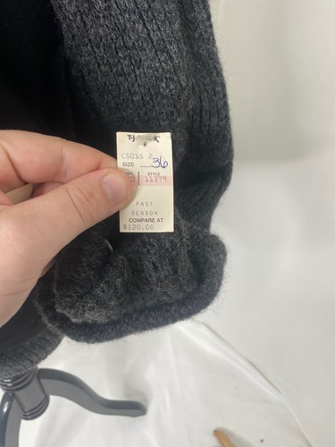 Men’s Size 36 Members Only Jacket Europe Craft Black and Grey Wool Blend - Picture 9 of 12