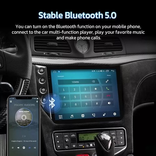 10''HD Car Radio GPS Navigation Android 4+64GB For Maserati Gt Granturismo 07-17 - Picture 7 of 11