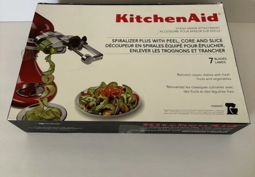 KitchenAid: 7 Klingen Spiralisierer Plus mit Schäl-, Kern- & Scheibenaufsätzen - KSM2APC