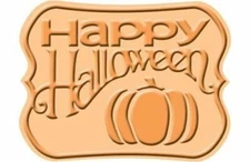 Cuttlebug Provo Craft HALLOWEEN SIGN Cut & Emboss Folder & Die Combo - Halloween
