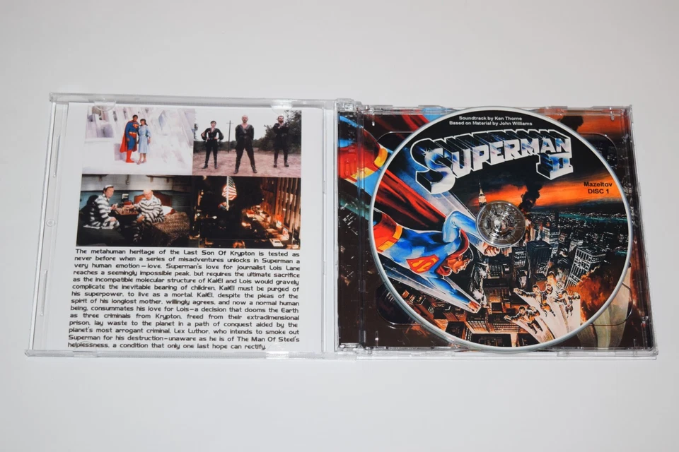 Superman II 2 Complete Score Soundtrack Ken Thorne 2-CD Set PROMO 1980 57 tracks - Bild 3 von 4