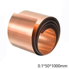 50 x 1000mm Copper Sheet Roll Red Copper Strip  Electricity DIY Project
