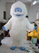Yeti Abominable Snowman Mascot Costume Suits Cosplay Dress Christmas Party Wear