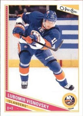 #281 Lubomir Visnovsky - New York Islanders - 2013-14 O-Pee-Chee Hockey ...