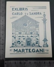 EXLIBRIS 227 " ASTRATTISMO / MARTEGANI " - * ALDO GALLI * - X COLOR !