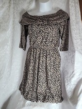 Lane Bryant Plush Soft Leopard Print Dress 14/16 Plus Size 5817 NWT