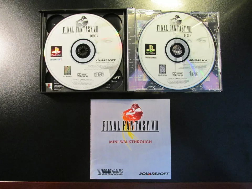 Final Fantasy VIII 8 (SONY PlayStation 1, 1999) PS1 PRISTINE COMPLETE NEW MINT - Image 2 of 4