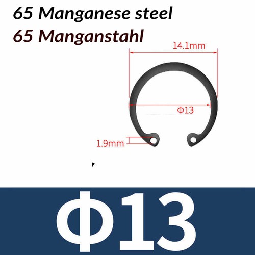 Internal Circlips Retaining Rings for Bores Sizes 3-150mm DIN472 Manganese Steel - Picture 15 of 69