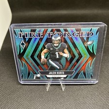 Jalen Hurts 2023 Panini Phoenix Fire Forged FF-3 Teal /150