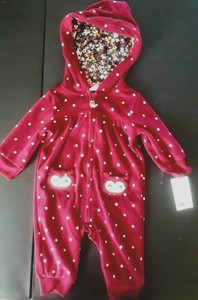 baby girl fleece jumpsuit