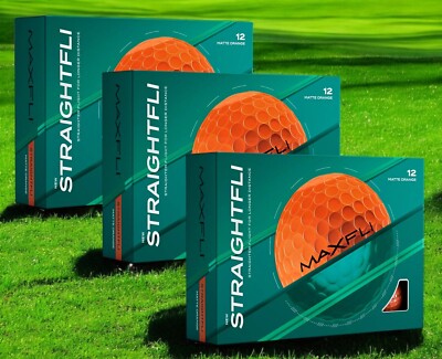 Maxfli StraightFli Golf Balls BULK 36 Pack - Matte Orange