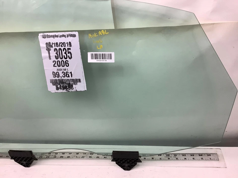 AUDI A8L 2006 AWD Quattro largo trasero izquierdo ventana lateral del conductor pantalla de vidrio OEM+ Foto 3 de 4