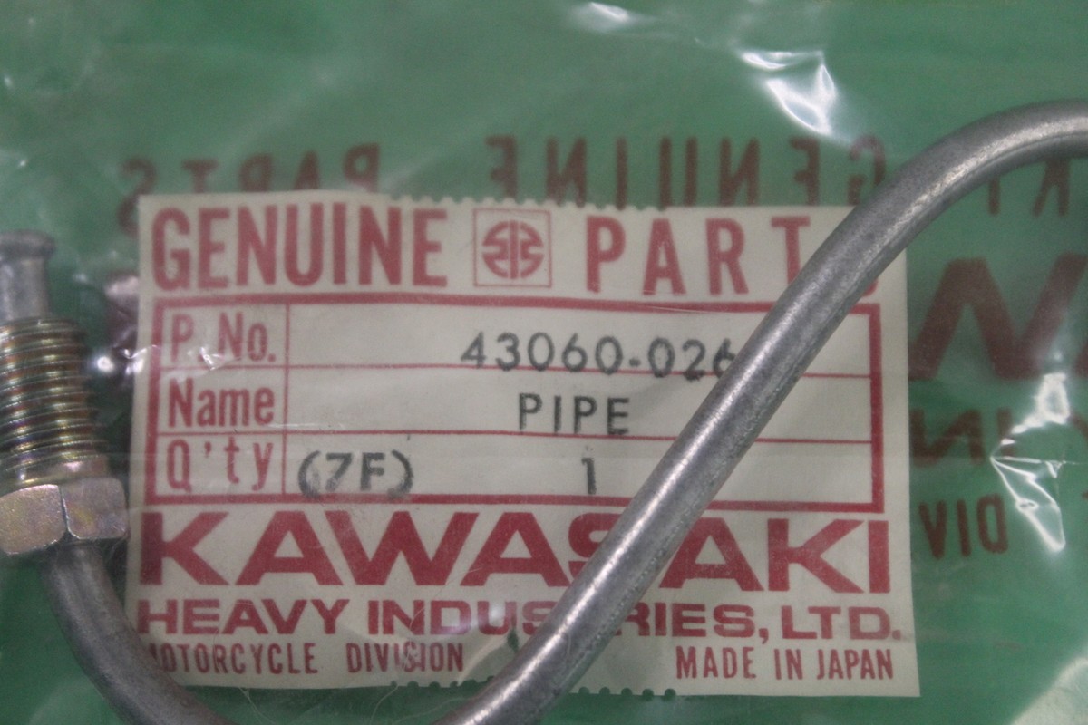 NOS 1976 Kawasaki Kz900 Ltd Right Front Brake Bridge Line KZ 900