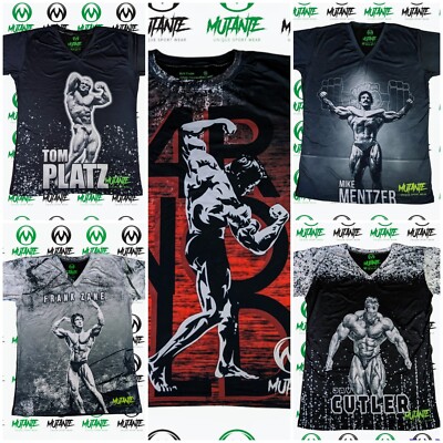 Men's Gym Workout Bodybuilding T-shirts by Mutante 7 Classic Bodybuilders