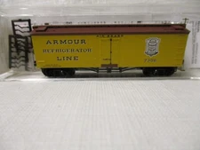 Micro Trains 58030 Armour 36' Wood Sheathed Ice Reefer Rd# 7306 N Scale