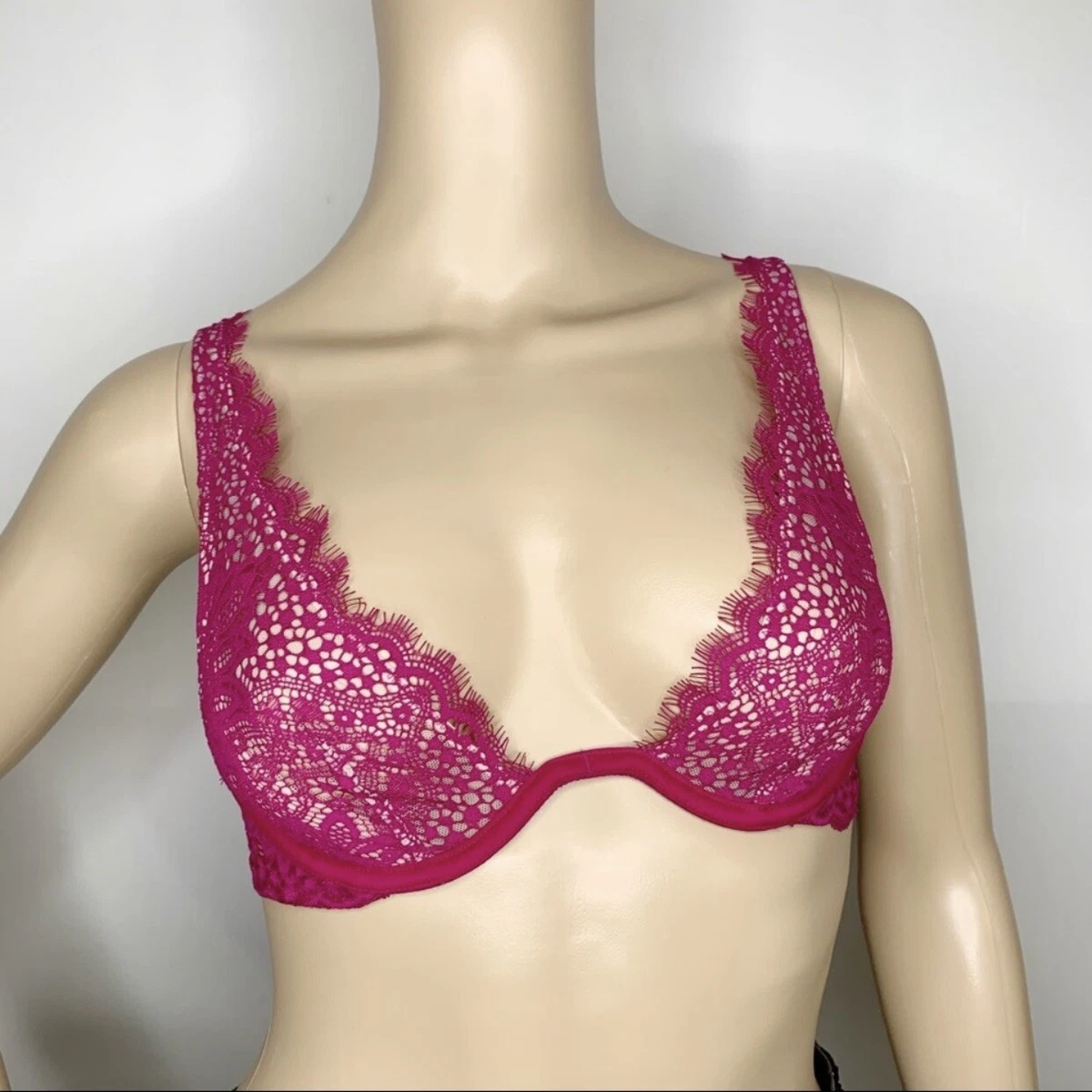 FREE SHIPPING!! NWT Unlined Plunge Very Sexy Violet Victoria Secret bra  size 30A